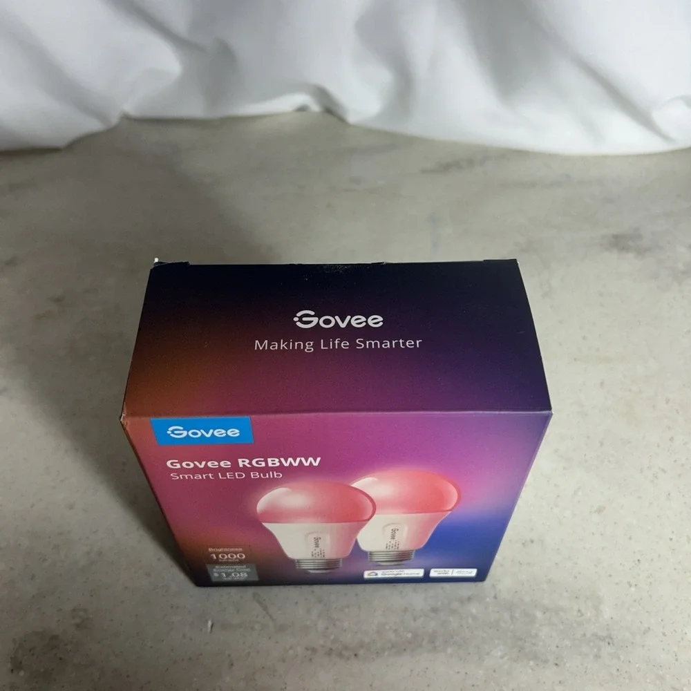 Govee 1000LM RGBWW 9W E26 Smart LED Bulb H6006 (2-Pack)